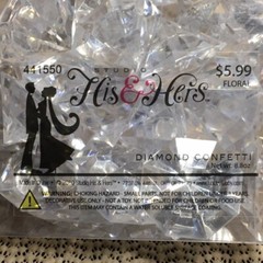 Studio His & Hers Diamond Confetti * 1.5″ Pieces * NEW IN BOX * 441550 *