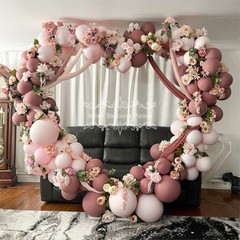 7.2FT Heart-Shaped Balloon Arch Frame Large Metal Wedding & Party Backdrop Stand