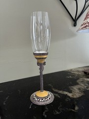 One Things Remembered Ceremonial Bride & Groom Wedding Champagne Flute Glass