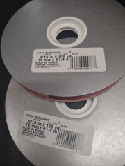 #3 McGinley Satin Burgundy, 100 Yard Florist Corsage Ribbon 9/16″ Floral Bouquet