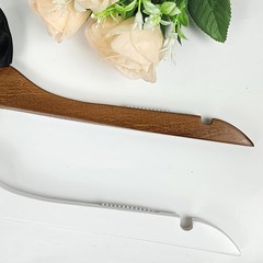 2 Pcs Bride Hanger for Wedding Dress Wooden Groom Suit and Gown Non-Slip Hang…