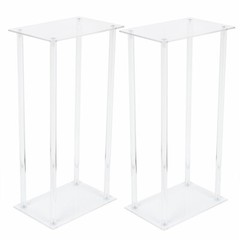 10x Acrylic Flower Stand Wedding Centerpiece Tall Vase Bouquet Backdrop Vases US