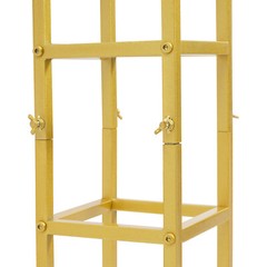 46.65in Gold Metal Large Open Flower Frame,wedding Floral Riser,top Flower Stand