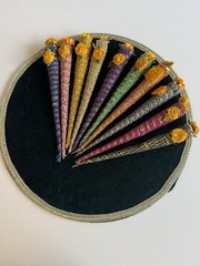 Decorative Cone Mehndi/ Mehndi/ Cone Mehndi/ Henna/ Wedding Decor Set of 5( New)