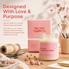 Unboxme Gifts Hug In A Jar Scented Candle For – Fig Long-Lasting Soy Wax Gift
