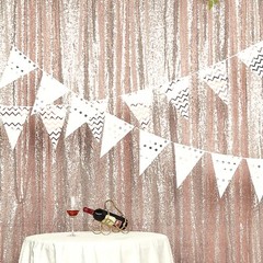 8 feet x 8 feet Sequin Backdrop Curtain Photo Booth Background Party Decorations