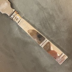 Denmark STERLING Silver Cardinal Cake Knife by Grann & Laglye 11”/28cm