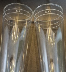 2 Sets Kate Spade x Lenox «Mr.» & «Mrs.» Champagne Glasses Candle Stick Holders
