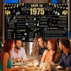 51st Decorative Cloth for Women or Men, Birthday Banner With Holes, Built-in …