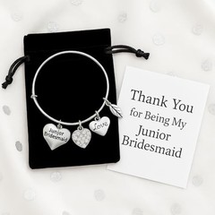 Wedding Party Gifts, Bridesmaid Bracelet, Maid of Honor Junior Bridesmaid