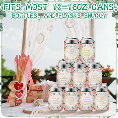 50 Pieces Flower Wedding Can Cooler Bulk Engagement Favors for Guests Cheers to
