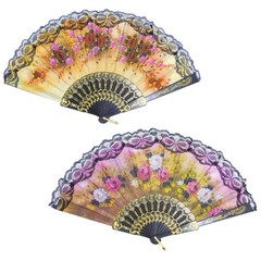 Grosun 10 Pieces Spanish 9 inches (closed), 16.5 (open), multicolor