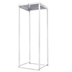 White Wedding Flower Stand Floral Decor Vase Floor Column Stand Sets of 3