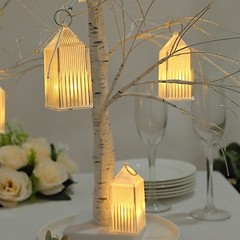 CLEAR 6 Mini 3.5″ Warm White Acrylic Crystal Lantern DESK LAMP Decorative LED