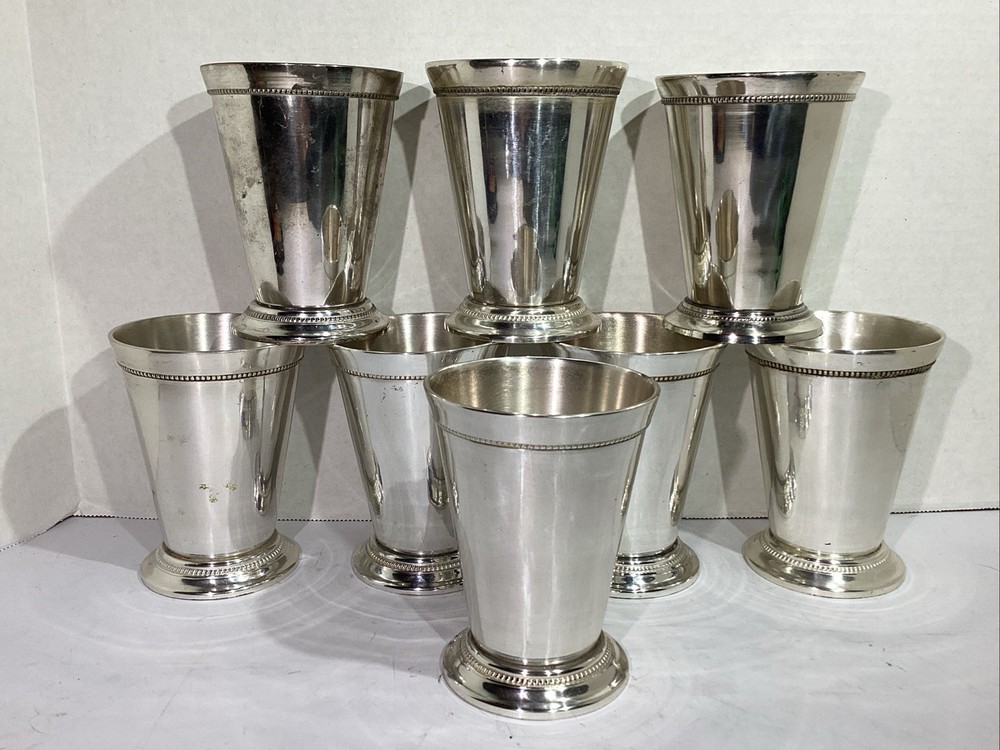 S.N.K ENT Vintage Silver Plated Lacquered Brass Goblet Table Decor HGT1-181