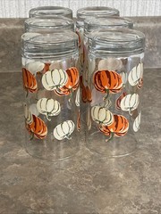 Royal Norfolk Libbey Fall Autumn Pumpkin 16oz Glasses – Set of 6