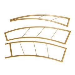 6.5ft Metal Crescent Moon Arch Wedding Party Plant Climbing Backdrop Stand Rack