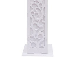 8* Flower Columns w/ LED Lights White PVC Wedding Roman Decorative Column