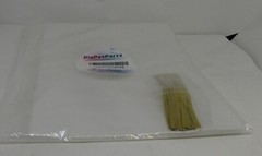 Pig Pot Party, 100 Count 9 X 11 Clear Cellophane Bags with Gold Twist Ties.