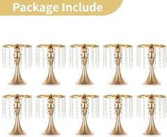 Modern 10-Piece Crystal Stand for Wedding Centerpieces