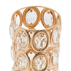 10pc 24″ Tall Gold Iron Crystal Beaded Vases Wedding Party Centerpieces Supplies