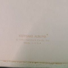 Vintage 1983 Hallmark Wedding Photo Album Embossed Doves, NIB Cream Colored