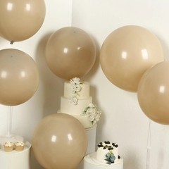 10 TAUPE 18″ Biodegradable Latex Matte Pastel Balloons Party Wedding Decorations