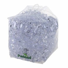 PMLAND Clear Acrylic Ice Rocks Crystals Cubes Gems 3lbs Bulk Bag for Table Decor
