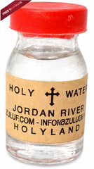 Holy Water From The Jordan River In 1 7/8 Inch Glass Vial 10 Ounces, Multi