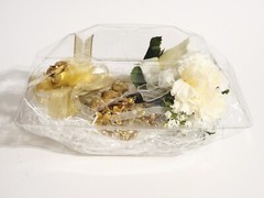 Set of 3 White or Gold Boutonniere For Wedding Prom, Artificial Flowers