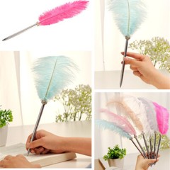 Quill Pen Feather Ballpoint Pen Wedding Signing Birthday Party Home Desk Decor