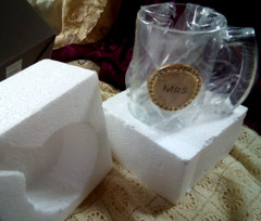NIB~PAIR ~ MR & MRS «BEER MUGS» wedding «from this day Forward» NEW IN BOXES