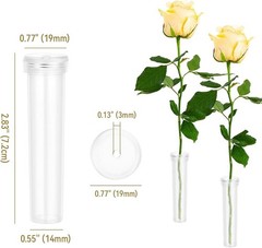 Vials for Flower Arrangements 2.8 Inch Floral Water Tubes Clear, 30 Pack