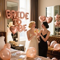 WEIKA Rose Gold Bridal Shower Decorations Kit – Bride To Be