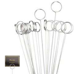 30 Pcs Metal Wire Floral Picks 13 Inch Wire Floral Place Picks, Photo Memo Ho…