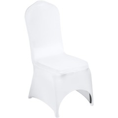 Uimoso 50PCS White Stretch Spandex Chair Covers for Events, Weddings, and Dining