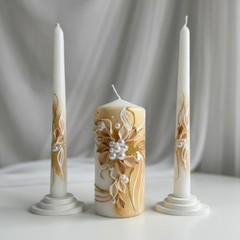 Magik Life Unity Candle Set For Wedding 6 Two 10 Taper Burning Wedding Unity