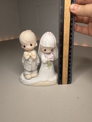 Vintage 1979 Jonathan & David Bride Groom Wedding Figurine Enesco E-3114
