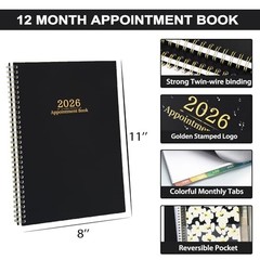 2026 Appointment Book – Daily Planner 2026 from Jan. 202 – Dec. 2026, 30