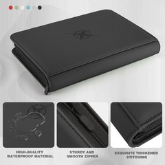 Tcgenith Trading Card Binder Card Binder 9 Pocket For Trading Cards Holds 540