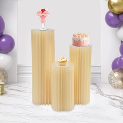 Cardboard Flower Stand Set of 3, Sturdy and Durable with High Load-Bearing