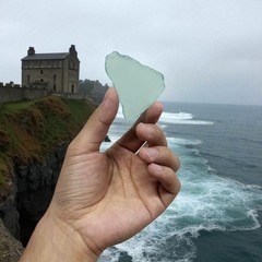 Blank Irregular Shaped Pieces Sea Glass Place Cards DIY Name Cards for Beach …
