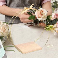 Metal Hoop Frame for Wedding Floral Centerpiece and Party Table Display