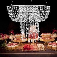 Wedding Cake Stand 80cm Crystal Bead Regular Impact-resistant, Rust-resistant