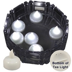 FREESH 6X Waterproof LED Floating Tealight Flameless Candle Wedding Party WHITE