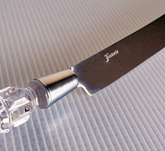 Fostoria Heritage Wedding Cake Knife Crystal Handle