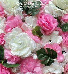 Spring Flower Artificial Flower Panels Wedding Party Wall Photo Background W-28