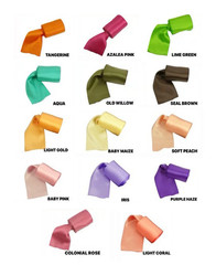 Double Faced Satin 4 Yards Rolled up Satin Ribbon 100% Fine Polyester
