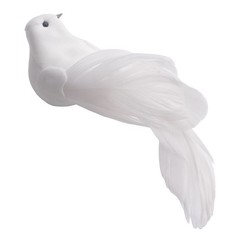 Artificial Doves Bird Garden Indoors 2pcs Decor Feather Lover Ornament