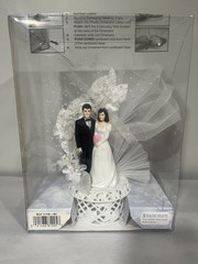 Vintage Bakery Crafts Wedding Cake Topper Traditions Bride Groom NIB USA 171W